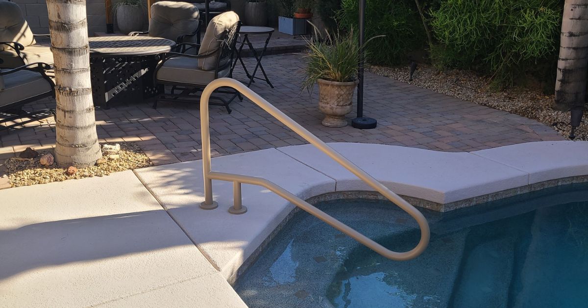 Pool Handrail Installation (1) Pool Handrail Installation (1)